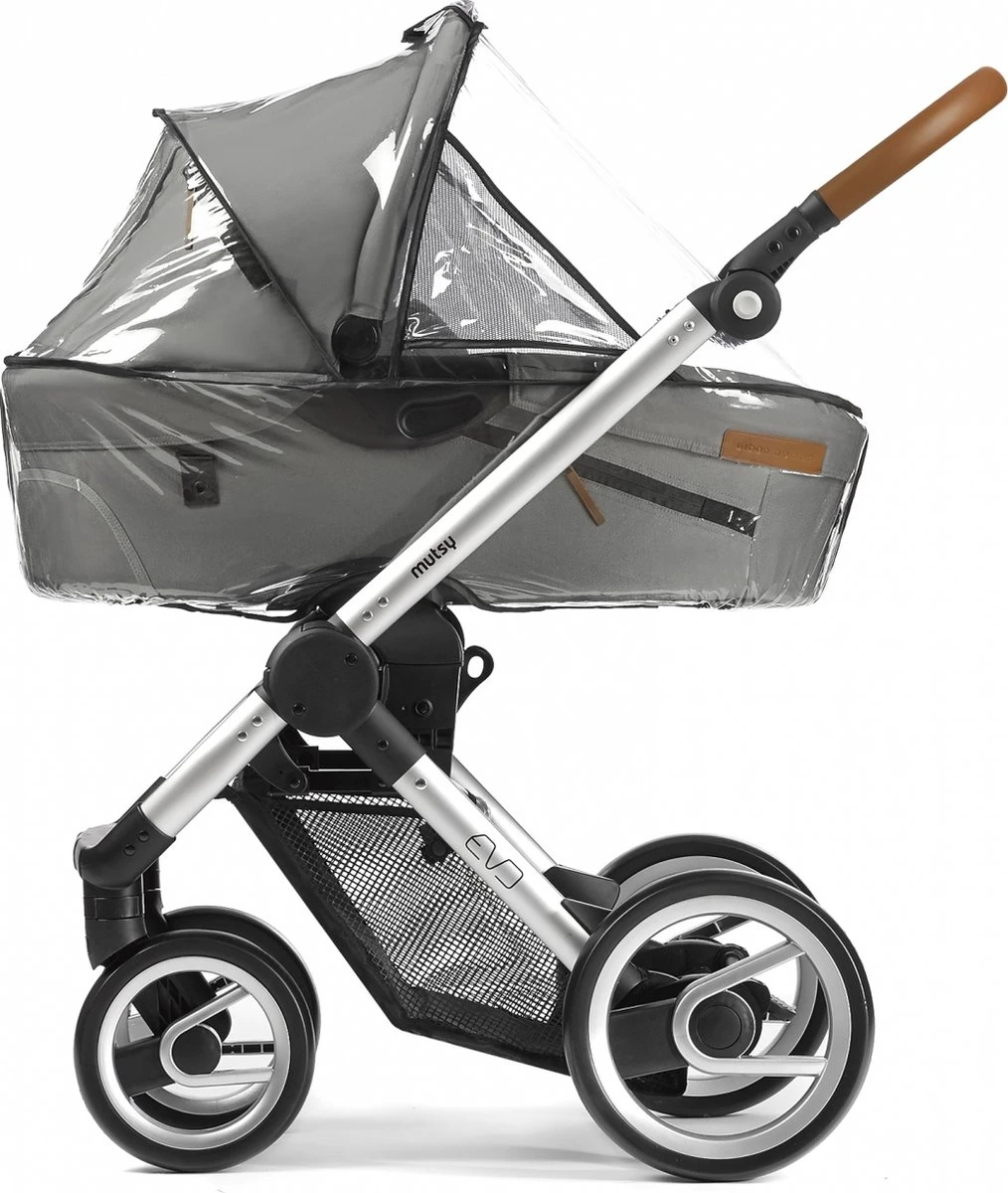Kinderwagen - Mutsy - EVO - Onderstel Met Reiswieg - GRATIS Regenhoes - Light Grey 4 Kinderwagen - Mutsy - EVO - Onderstel Met Reiswieg - GRATIS Regenhoes - Light Grey - Afbeelding 2