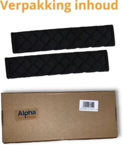 Merkloos Luxe Gordelhoes - Auto Gordelbeschermer - Gordelkussen - Zwart - 2 Stuks Gordelbeschermers -Babyreizen 1019x1200 1