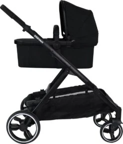 Deryan Evy Kinderwagen - Duo Kinderwagen - Uitbreidbaar - Inclusief Reiswieg - Zwart -Babyreizen 1025x1200 3