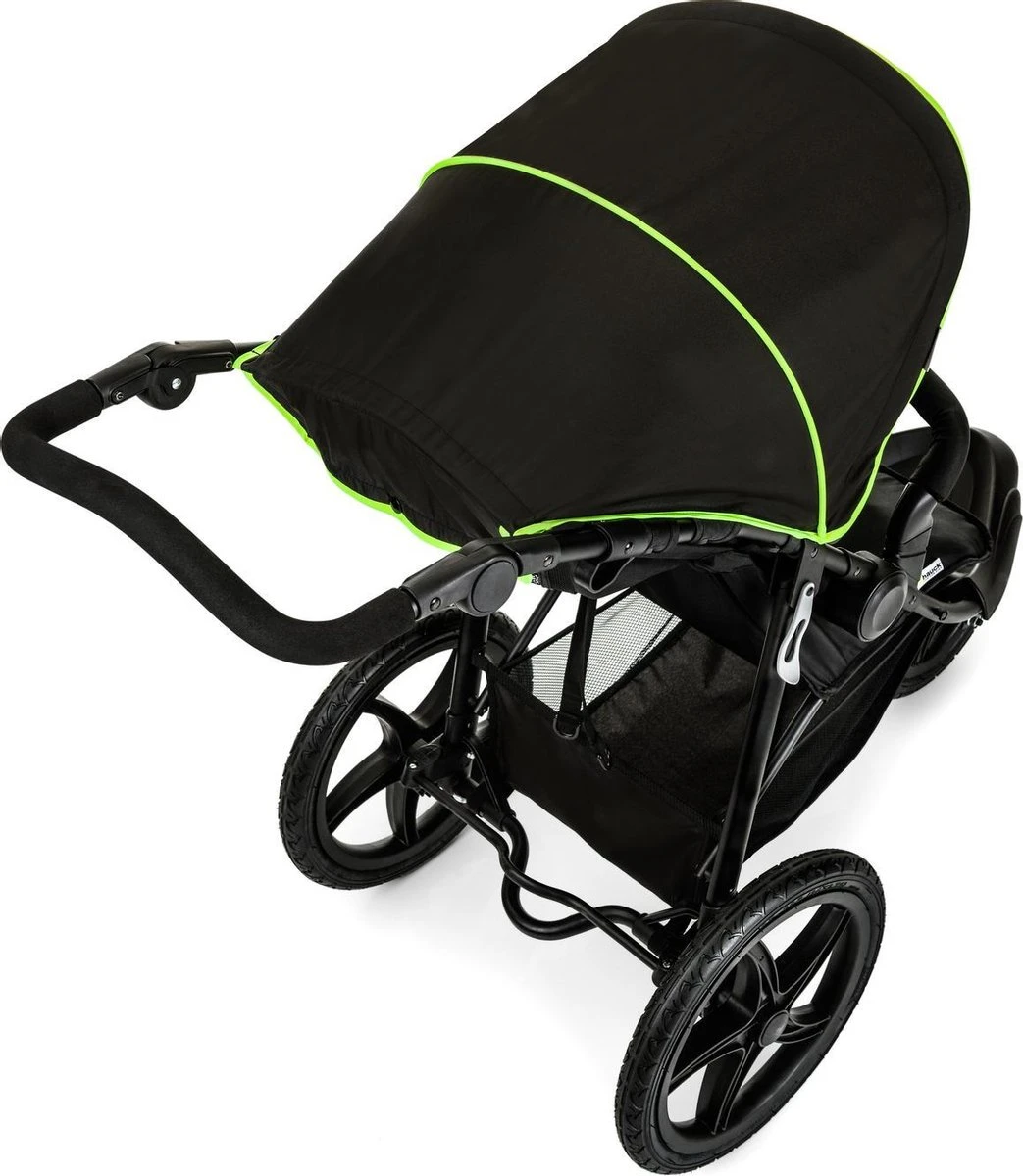 Hauck Runner Kinderwagen - Zwart/Neon Geel 12 Hauck Runner Kinderwagen - Zwart/Neon Geel - Afbeelding 10