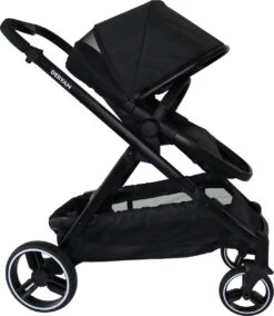 Deryan Evy Kinderwagen - Duo Kinderwagen - Uitbreidbaar - Inclusief Reiswieg - Zwart -Babyreizen 1043x1200 2