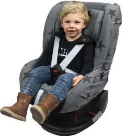 Dooky Seat Cover Groep 1 Autostoel Hoes Grey Star -Babyreizen 1078x1200