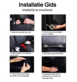 Merkloos Autostoel Organizer - Met Uitklapbare Laptophouder - Auto Organizer Met Tablet Houder - Auto Ipadhouder Voor Kinderen - Auto Organizer Met Uitklapbaar Tafel - Tray - Fleshouder - Tissuehouder - Car Organizer - Car Seat Organizer - Luxe Mat Zwart -Babyreizen 1120x1200