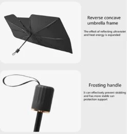 TDR - Zonnescherm / Autoparaplu - Binnenkant Voorruit Auto - Opvouwbaar - Hitte En UV Bescherming - 122 X 65 Cm -Babyreizen 1135x1200 1