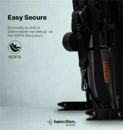 Hamilton By Yoop Cabrio Premium Opvouwbare Autostoel – Veilig, Comfortabel En Lichtgewicht Autozitje – Groep I, II, III Autostoeltje Voor 9 Maanden Tot 12 Jaar – Neon Blauw – ISOFIX Kliksysteem - 1e Opvouwbare Autostoel Ter Wereld - Zwart/Neon Blauw -Babyreizen 1140x1200