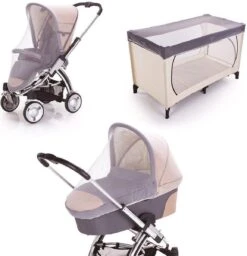 Universele Klamboe – Muggen- & Insectengaas Babybed – Muskieten En Muggennet – Voor Ledikant Kinderwagen Campingbedje – Wit -Babyreizen 1156x1200 4