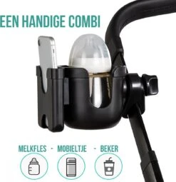 Merkloos Allernieuwste Universele Bekerhouder PLUS Telefoonhouder Voor Kinderwagen, Buggy En Fiets - Kinderwagen Accessoires - Combi 2-in-1 - ZWART 9 Merkloos Allernieuwste Universele Bekerhouder PLUS Telefoonhouder Voor Kinderwagen, Buggy En Fiets - Kinderwagen Accessoires - Combi 2-in-1 - ZWART -Babyreizen 1161x1200 1