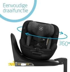 Maxi-Cosi Mica I-Size Autostoeltje - 360° Draaibaar - Authentic Black -Babyreizen 1166x1200