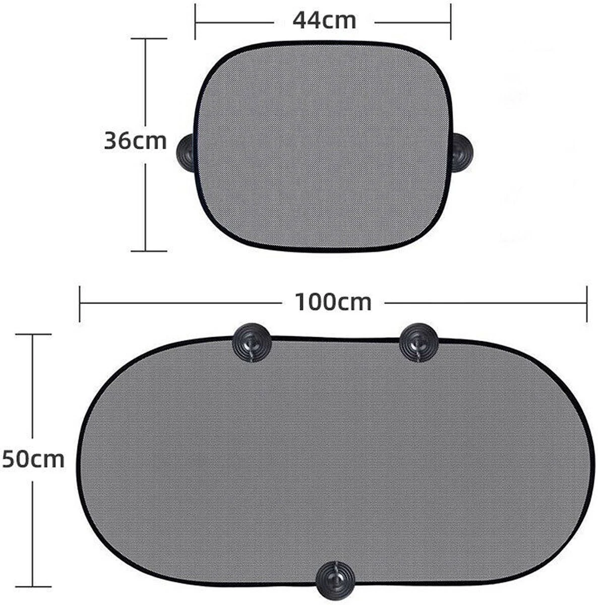 Zonnescherm Auto - Zonwering - Zijruit - Achterruit - UV Protectie - Set Van 3 - Rheme 8 Zonnescherm Auto - Zonwering - Zijruit - Achterruit - UV Protectie - Set Van 3 - Rheme - Afbeelding 6