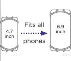 Dooky Telefoonhouder Smartphone Telefoon Houder 360* Rotatie Universeel Kinderwagen Fiets Zwart -Babyreizen 1200x1032 2