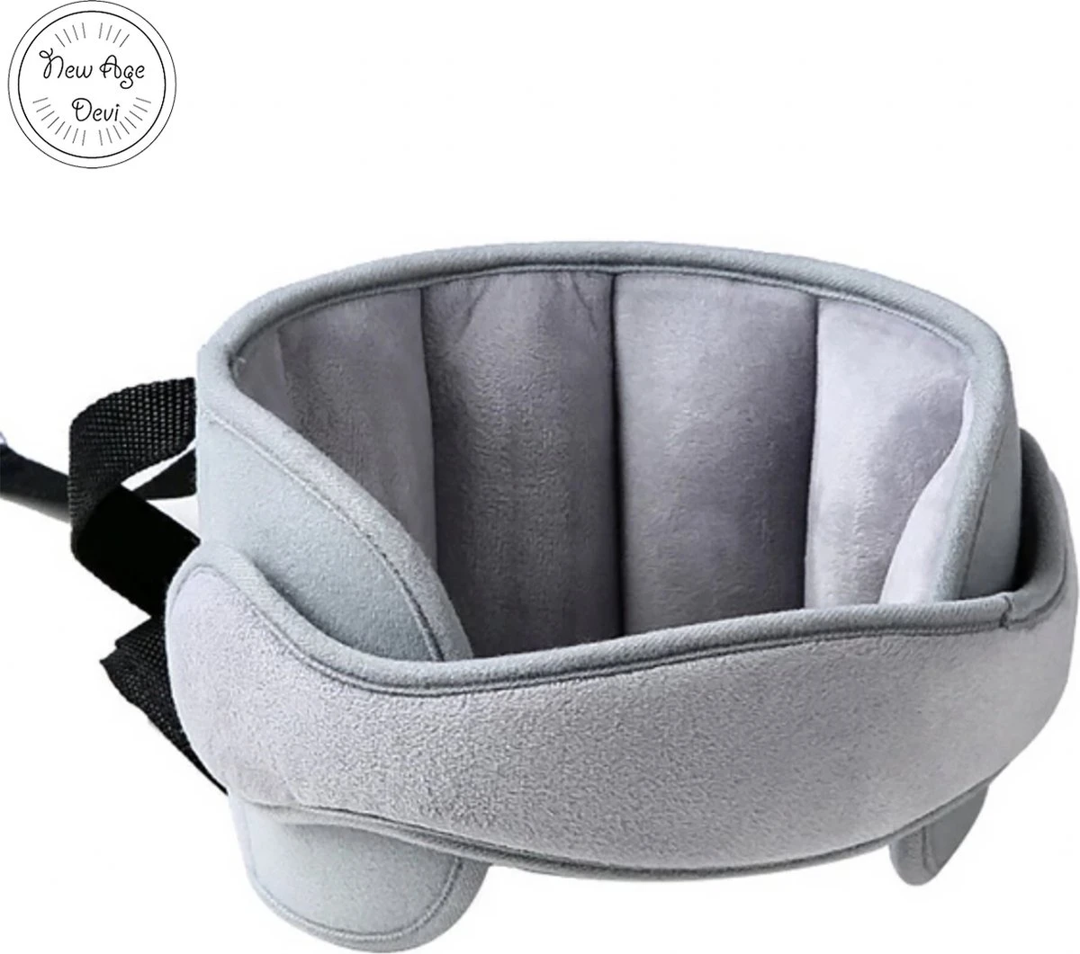 Hoofdsteun Kinderen - Kinderhoofdsteun - Nekkussen - Auto Hoofdsteun - Grijs - Nekbescherming - Hoofdband Kinderen 4 Hoofdsteun Kinderen - Kinderhoofdsteun - Nekkussen - Auto Hoofdsteun - Grijs - Nekbescherming - Hoofdband Kinderen - Afbeelding 2