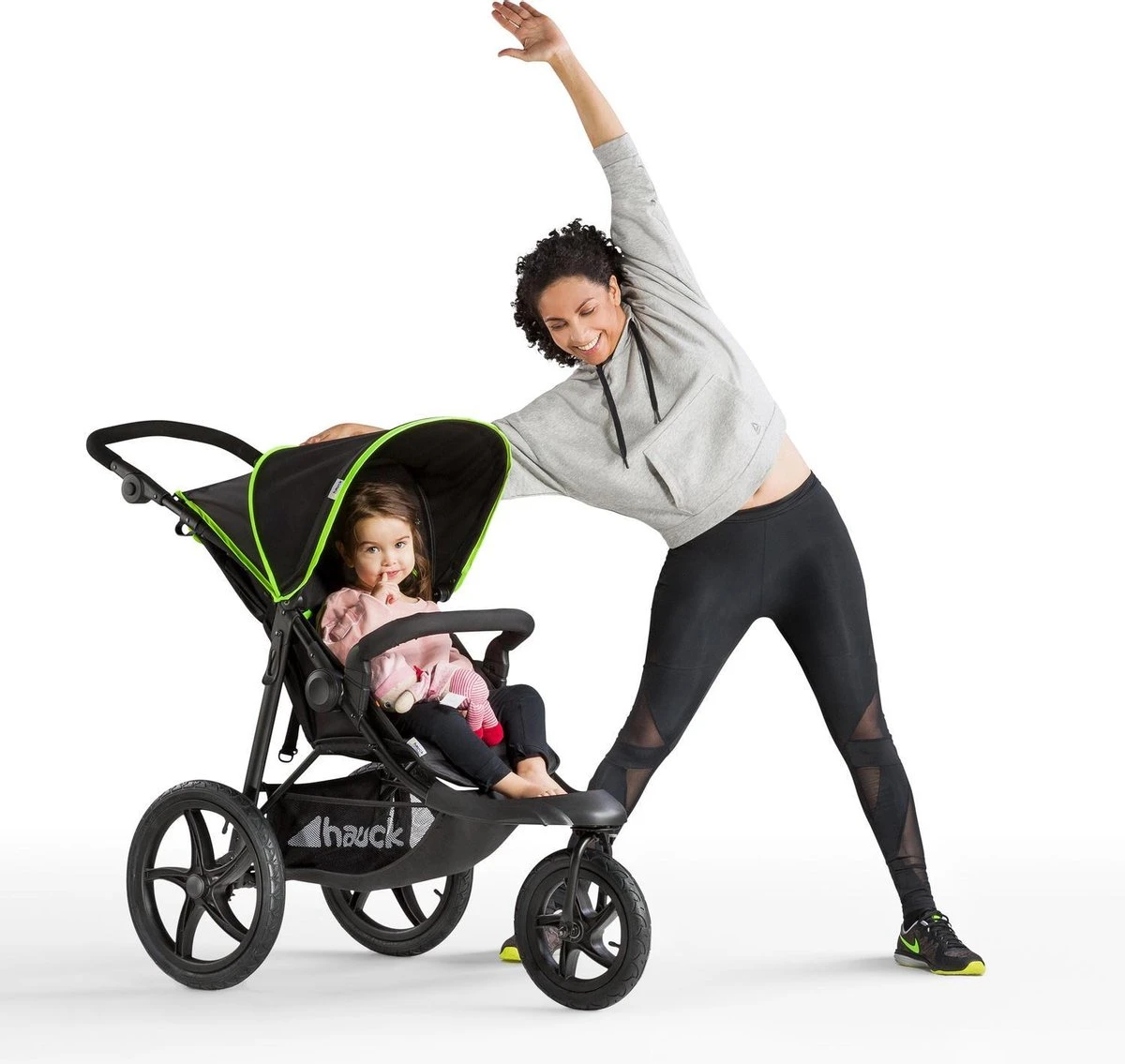 Hauck Runner Kinderwagen - Zwart/Neon Geel 9 Hauck Runner Kinderwagen - Zwart/Neon Geel - Afbeelding 7