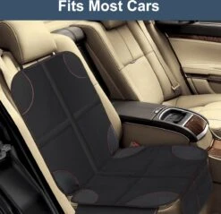 Nixnix - Autostoelhoes - Autostoelbeschermer - Autostoel Beschermer - Zwart - Bescherm Mat - Kinderen -Babyreizen 1200x1161 1