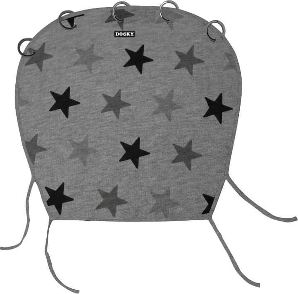 Dooky Universal Cover Zonnescherm Kinderwagen - Grey Stars 9 Dooky Universal Cover Zonnescherm Kinderwagen - Grey Stars - Afbeelding 7