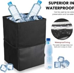 Merkloos Auto Afvalbak - Auto Accessories - Prullenbak Auto - Lekvrije Auto Vuilniszak Met Opbergzakken Multifunctioneel -Babyreizen 1200x1192 4