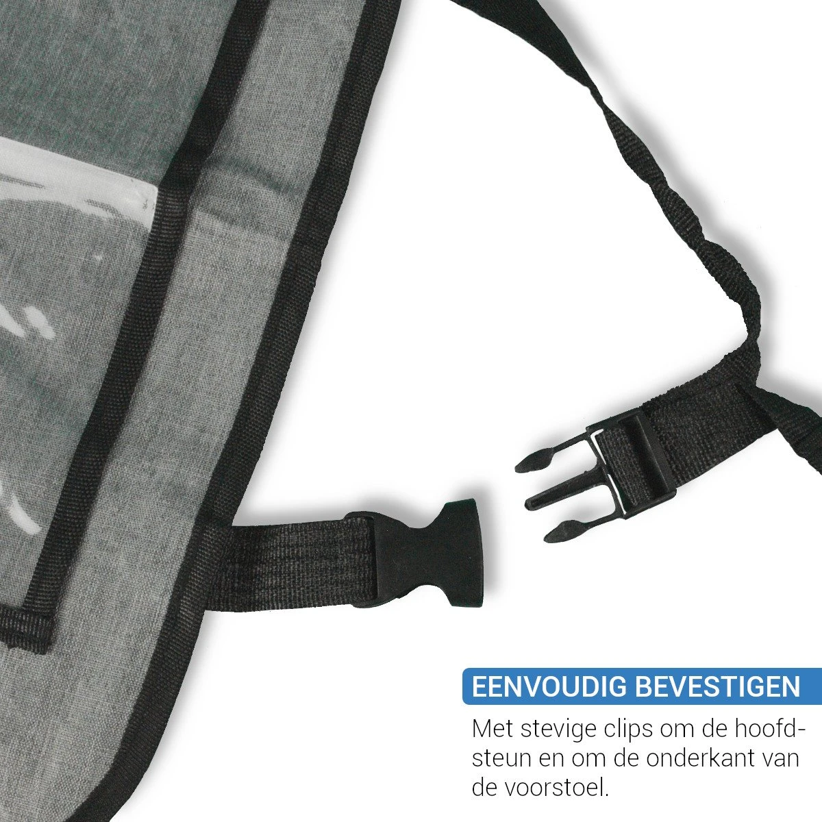 Vannons - Autostoel Organizer - Auto Organizer Voor Kinderen - Met IPadhouder - Grijs 5 Vannons - Autostoel Organizer - Auto Organizer Voor Kinderen - Met IPadhouder - Grijs - Afbeelding 3