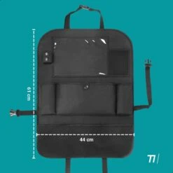 TIKKENS® Auto Organizer Met USB Oplaadpunten Stoel - Tablet Houder - Zwart - - Universeel - Autostoel Beschermer Voor Baby En Kinderen -Babyreizen 1200x1200 163