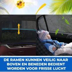 Nince Zonnescherm Auto Zijraam - Overtrek - Set Van 2 Extra Donker 14 Nince Zonnescherm Auto Zijraam - Overtrek - Set Van 2 Extra Donker -Babyreizen 1200x1200 356
