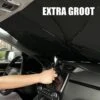 EXTRA GROOT Zonnescherm / Autoparaplu - Binnenkant Voorruit Auto - Opvouwbaar - Hitte En UV Bescherming 148X86cm -Babyreizen 1200x1200 358