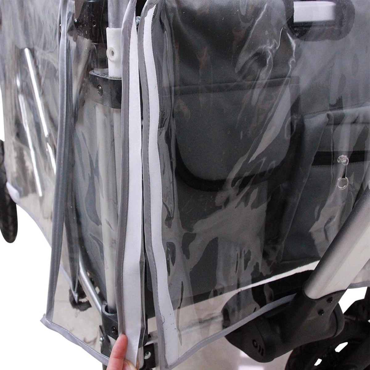 FUXTEC Regenhoes Transparant Voor Bolderkar CTL900 5 FUXTEC Regenhoes Transparant Voor Bolderkar CTL900 - Afbeelding 3