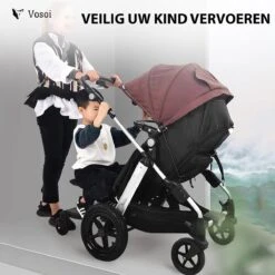 Vosoi - Meerijdplankje - Kinderwagen - Buggy's - Onderweg - Universeel - Verstelbaar - Zitje - Onderweg - 2 Wielen - Kinderwagen Accessoires -Babyreizen 1200x1200 839