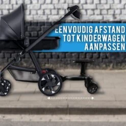 Merkloos Universeel Meerijdplankje Voor Kinderwagen – Inclusief Zitje – Verstelbaar Buggy Board -Babyreizen 1200x1200 861
