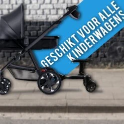 Merkloos Universeel Meerijdplankje Voor Kinderwagen – Inclusief Zitje – Verstelbaar Buggy Board -Babyreizen 1200x1200 862