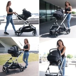 Deryan Evy Kinderwagen - Duo Kinderwagen - Uitbreidbaar - Inclusief Reiswieg - Creme -Babyreizen 1200x1200 905