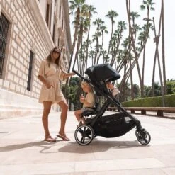 Deryan Evy Kinderwagen - Duo Kinderwagen - Uitbreidbaar - Inclusief Reiswieg - Zwart -Babyreizen 1200x1200 924