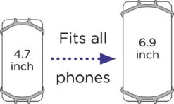 Dooky Telefoonhouder Smartphone Telefoon Houder 360* Rotatie Universeel Kinderwagen Fiets Zwart -Babyreizen 1200x720 2