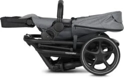 Easywalker Harvey 3 / Harvey³ Voordeelset Bestaande Uit Kinderwagen, Reiswieg, Voetenzak, Regenhoes Voor Zitting En Reiswieg, Hoes Voor De Reiswiegmatras - Kleur Fossil Grey -Babyreizen 1200x774