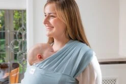 Babylonia - Tricot-Slen Organic - Draagdoek Baby - Silver Blue -Babyreizen 1200x800 126