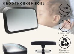 Autospiegel Baby Achterbank - Universele Baby Auto Spiegel -Babyreizen 1200x874