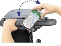 Dooky Telefoonhouder Smartphone Telefoon Houder 360* Rotatie Universeel Kinderwagen Fiets Zwart -Babyreizen 1200x906 2