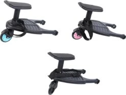 Meerijdplankje Met Zitje - Meerijdplankje Universeel – Buggy Board – Buggy Board Meerijdplankje – Buggy Universeel Meerijdplankje – Zwart Wiel -Babyreizen 1200x908