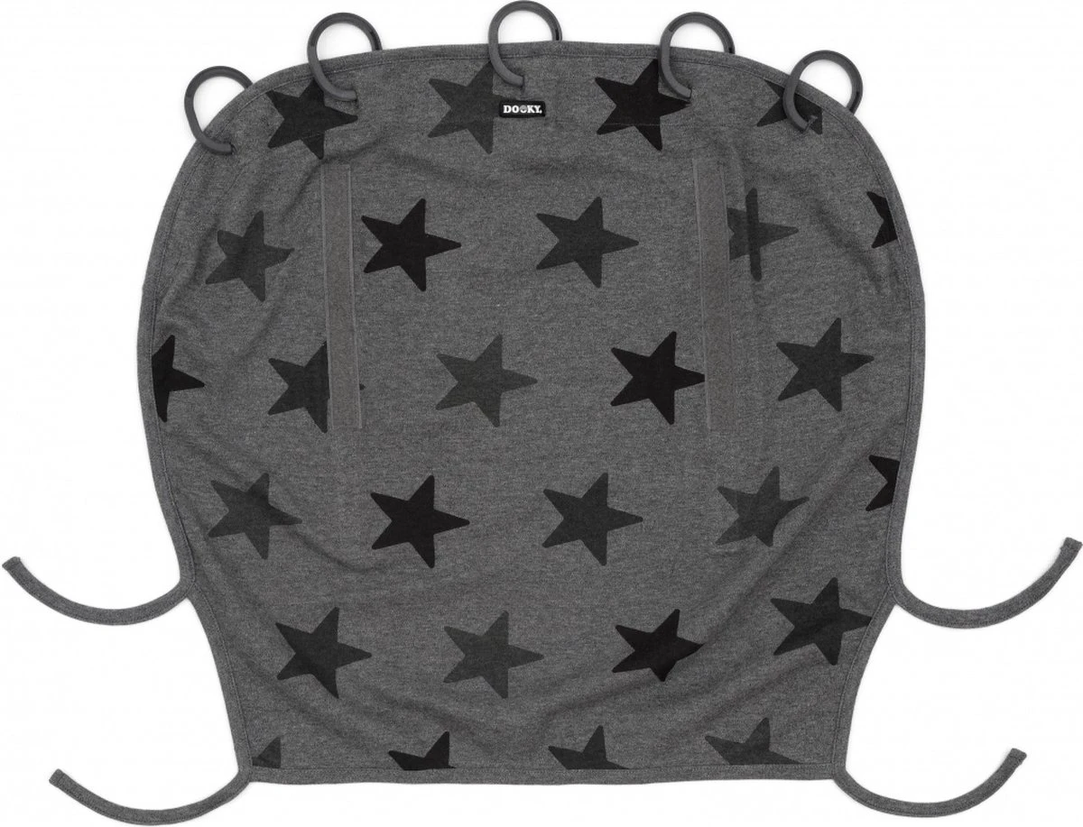 Dooky Universal Cover Zonnescherm Kinderwagen - Grey Stars 14 Dooky Universal Cover Zonnescherm Kinderwagen - Grey Stars - Afbeelding 12