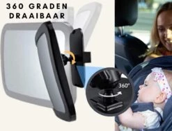 Autospiegel Baby Achterbank - Universele Baby Auto Spiegel -Babyreizen 1200x917