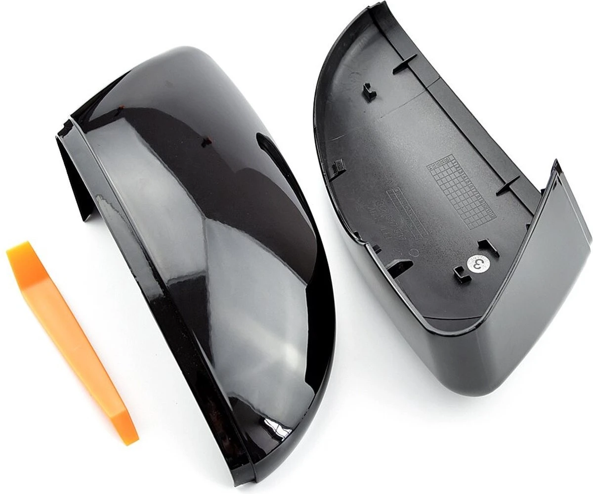 Zwarte Spiegelkappen - VW Golf 7 & 7,5 (GTI/R) - VW Touran - Met Gratis Gereedschap Tool - Auto Spiegels - Accesoires - Auto Accessoires - Ook Voor GTE/GTD 4 Zwarte Spiegelkappen - VW Golf 7 & 7,5 (GTI/R) - VW Touran - Met Gratis Gereedschap Tool - Auto Spiegels - Accesoires - Auto Accessoires - Ook Voor GTE/GTD - Afbeelding 2