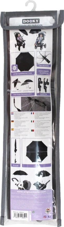 Dooky Parasol Kinderwagen Grijs Gemêleerd -Babyreizen 342x1200 1