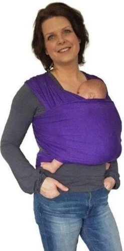 Smallvips Draagdoek Taupe - Rekbare Draagdoek Van Bamboo - Heerlijk Zacht En Koel - Ergonomisch Dragen -Babyreizen 596x1200 2