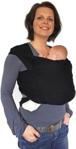 Smallvips Draagdoek Taupe - Rekbare Draagdoek Van Bamboo - Heerlijk Zacht En Koel - Ergonomisch Dragen -Babyreizen 615x1200