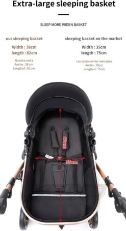Merkloos Luxe Multi-functionele 3 In 1 Wandelwagen - Babywagen - Kwalitatieve Buggy - Opklapbare Kinderwagen - Licht En Flexibel 22 Merkloos Luxe Multi-functionele 3 In 1 Wandelwagen - Babywagen - Kwalitatieve Buggy - Opklapbare Kinderwagen - Licht En Flexibel -Babyreizen 653x1200