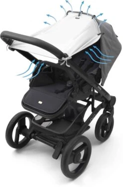 Dooky Universal Cover Zonnescherm Kinderwagen - Crème -Babyreizen 790x1200 3