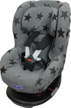 Dooky Seat Cover Groep 1 Autostoel Hoes Grey Star -Babyreizen 793x1200
