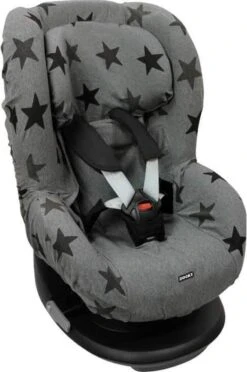 Dooky Seat Cover Groep 1 Autostoel Hoes Grey Star -Babyreizen 796x1200