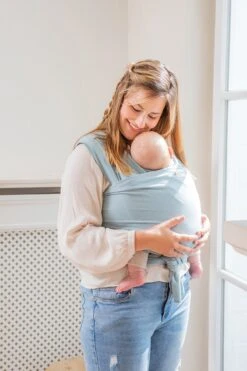 Babylonia - Tricot-Slen Organic - Draagdoek Baby - Silver Blue -Babyreizen 800x1200 83