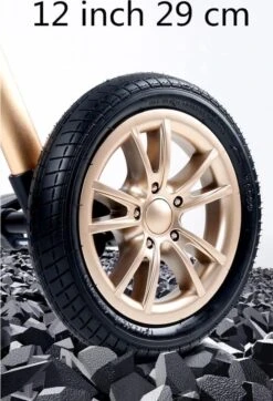 Merkloos Kinderwagen 3-in-1 – Luxe Kinderwagen - Buggy – Wandelwagen - Multifunctioneel – Opklapbaar – Incl Autostoel – Donkerbruin -Babyreizen 818x1200 6