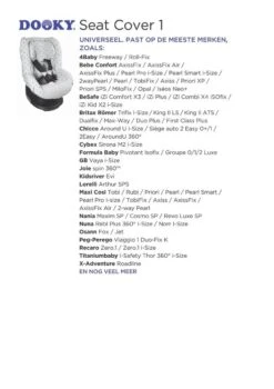 Dooky Seat Cover Groep 1 Autostoel Hoes Grey Star -Babyreizen 848x1200 4