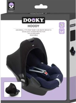Dooky Hoody Autostoel Zonnekap - UV Werend - Black -Babyreizen 893x1200 4