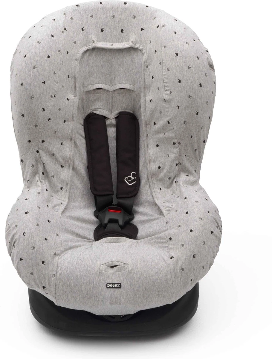 Dooky Seat Cover Groep 1 Autostoel Hoes Light Grey Crowns 10 Dooky Seat Cover Groep 1 Autostoel Hoes Light Grey Crowns - Afbeelding 8